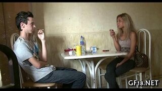 Boy sits agus stares